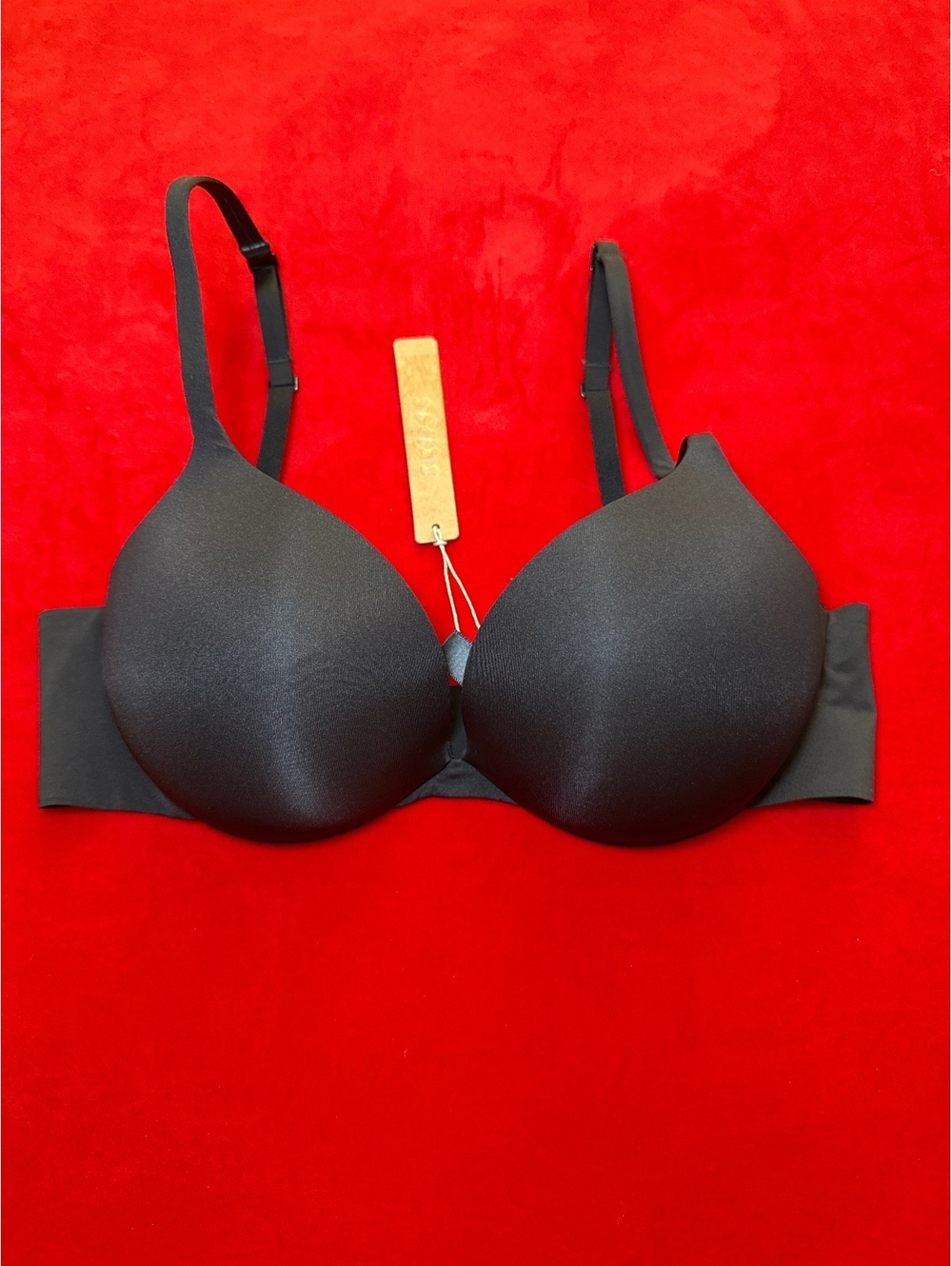 Skims Ultimate Push Up Plunge Bra Color ONYX Size 34C